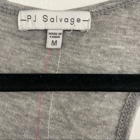 PJ Salvage Sundaze Grey Racerback Cotton Tank Size Medium - Picture 5 of 7